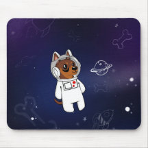Astronauta mínimo do Pin no espaço Mousepad