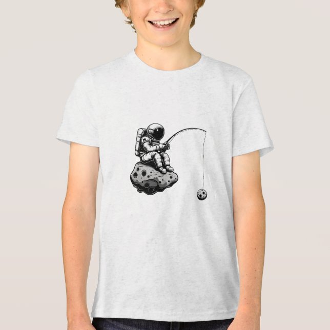 Astronauta Modo de Pesca Galáxia Foguete do Espaço (Frente)