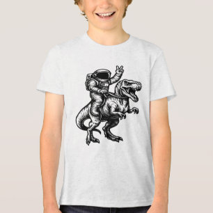 Astronauta Montando T Rex