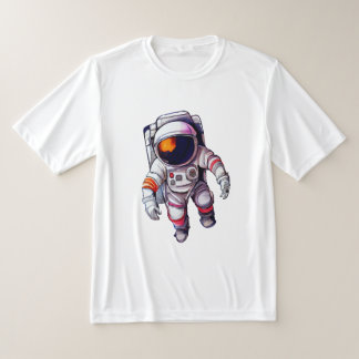 Astronauta na Camiseta Espacial