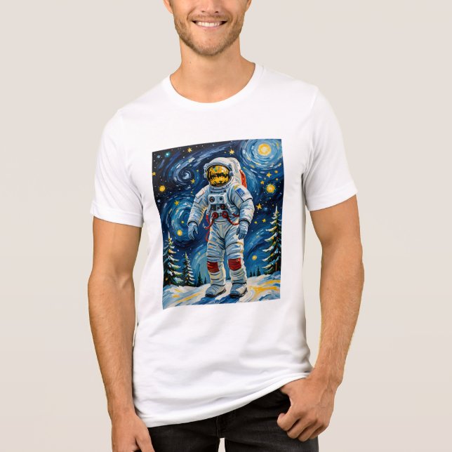 Astronauta na Floresta de Inverno (Frente)