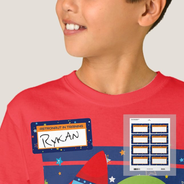 Astronauta nos Nomes de etiqueta de treinamento (Astronaut in Training Name Tags)