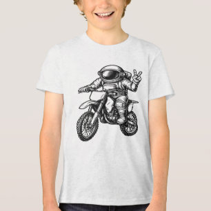 Astronauta Pilotando Moto de Trilha