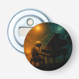 Astronauta Tocando Piano na Realidade Dividida - S