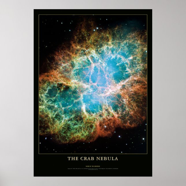 Astronomia e Poster de Ciência da Nebulosa do Cara (Frente)