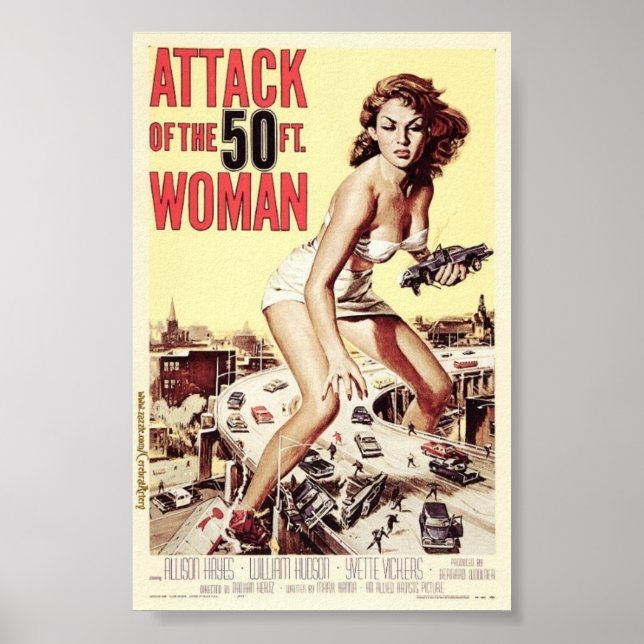 Ataque à Poster de 50 pés (1958) (Frente)