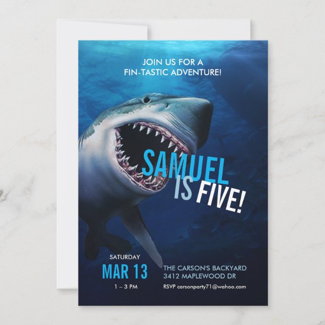 Ataque ao tubarão | Ontem aos Meninos do Convite O (Frente)