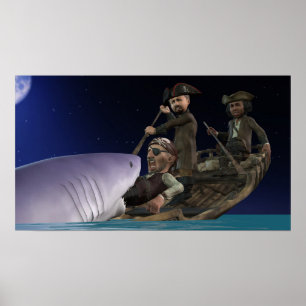 Ataque ao tubarão - Poster pequeno