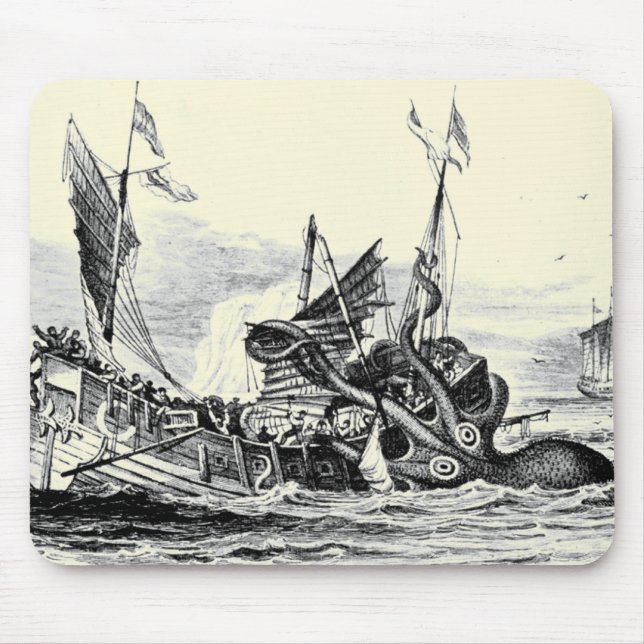 Ataque de Kraken! Mousepad (Frente)