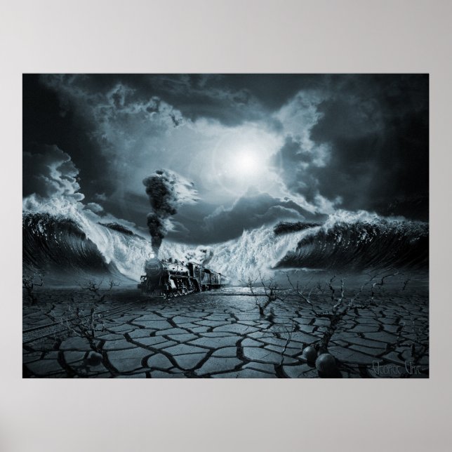 Ataque de Pânico ou Ansiedade PTSD, poster surreal (Frente)