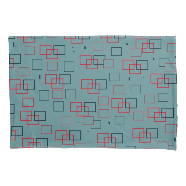 Ataque Vermelho e Teal Quadrado (Frente)