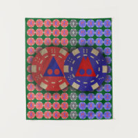 ATARI MARI Poker Chip Tapeçaria