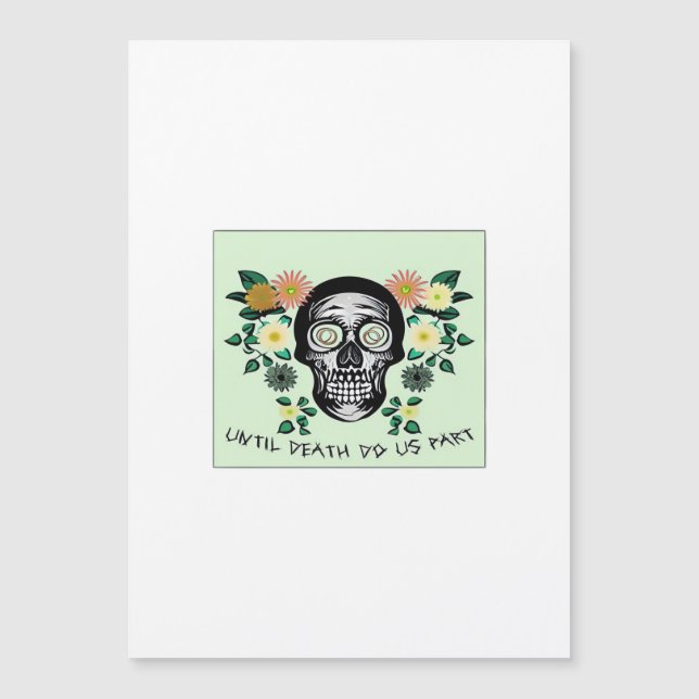 Até A Morte Nos Partir, Crânio Com Flores Clássica (Frente)