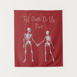 Até a morte nos separamos da tapeçaria vermelha do