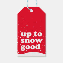 Até a neve boa - Etiquetas de presentes de Natal b
