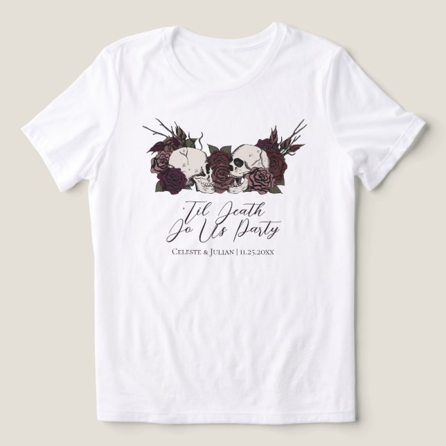 Até que a Morte nos Separe Festa de Casamento Góti (Design frontal)