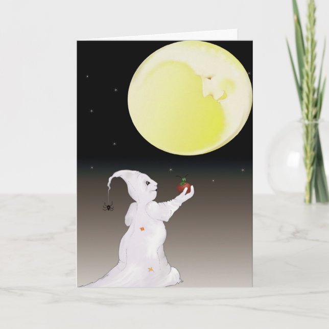 Até um fantasma precisa de um cartão de Dia das Br (Frente)