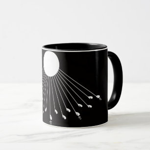 Aten o símbolo verdadeiro da caneca de café