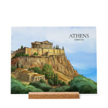 Atenas Grécia Aquarela | Vistas Históricas