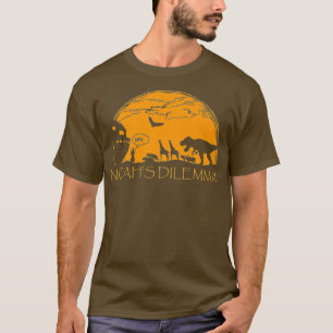 Ateu Engraçado - Camiseta Noahs Dilemma T-Rex
