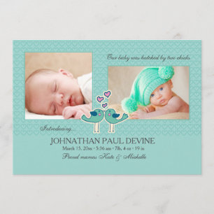 Atingido Por Dois Pintinhos Tl Anúncio De Nascimen