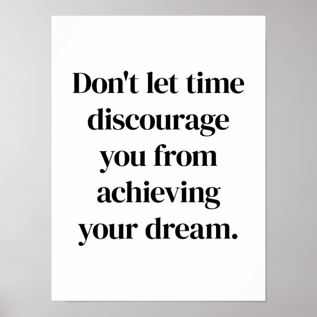 Atingindo seu Poster de sonho (Frente)