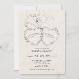 Atirado pelo Convite de Casamento de Seta de Cupid