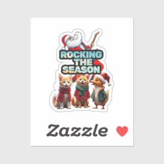 Atirando o adesivo da temporada