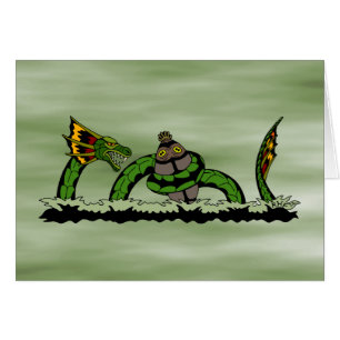 Atirando um Cartão de Saudação Quibbib