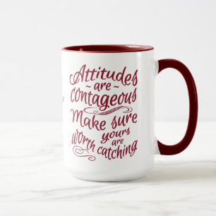 ATITUDE canecas motivacionais de monograma persona