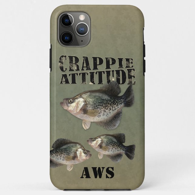 Atitude De Crappie capas de iphone De Cascos De Pe (Verso)