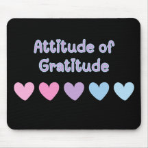 Atitude de Gratidão Mouse Pad Sober Life