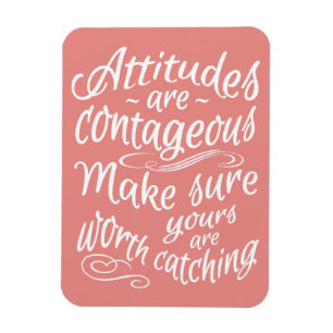 ATITUDE ímã personalizado de motivação de core