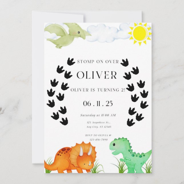 Ativa o Convite de aniversário (Frente)