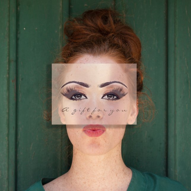 Ativação da Bela Lash do Lash do Certificado-Rosa  (Gift Certificate Pink Blush Lash Beauty Makeup)