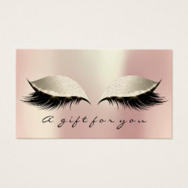 Ativação da Extensão de Lashes Dourados Rosa do Ce