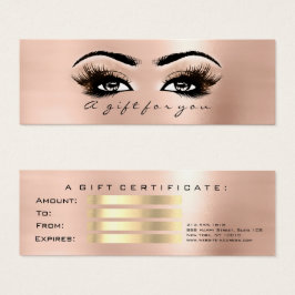 Ativação de Lashes Dourados do Certificado de Pres