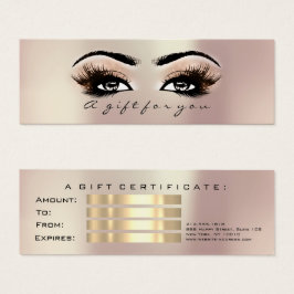 Ativação de Lashes Dourados do Certificado de Pres