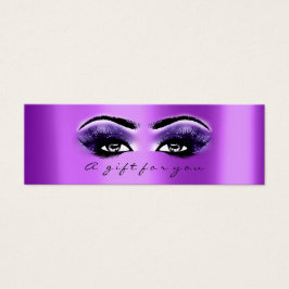 Ativação de Lashes Violeta Roxo do Certificado de