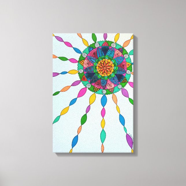 Ativando a Joy Healing Mandala Canvas (Frente)