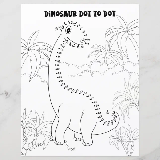 Jogo de desenho de dinossauro de desenho de linha para crianças