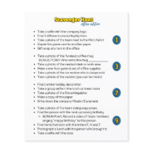 Atividade de Caça ao Tesouro para Trabalho em Equi