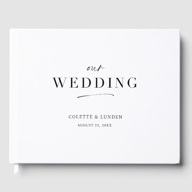 Atividade de decoração de livros convidados modern (Frente)