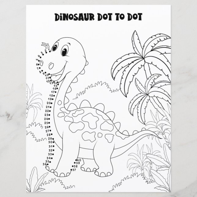 Atividade de Dinossauro Divertida para Crianças Li (Frente)