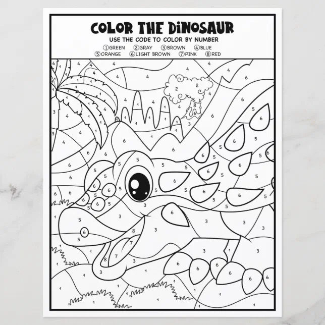 Página De Colorir Dinossauros. Página De Colorir Dinossauros Fofos