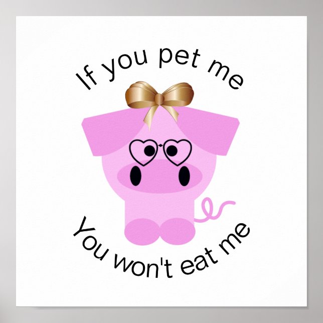 Ativista dos Direitos dos Animais Bonitos Poster (Frente)