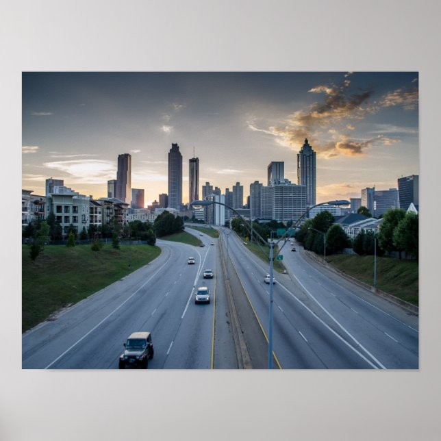 Atlanta Skyline Poster (Frente)