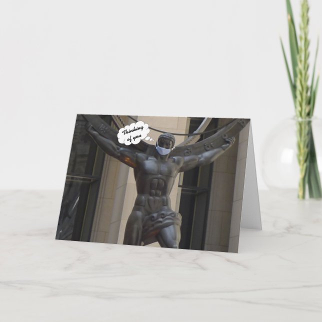 Atlas, Pensando em você - cartão (Frente)