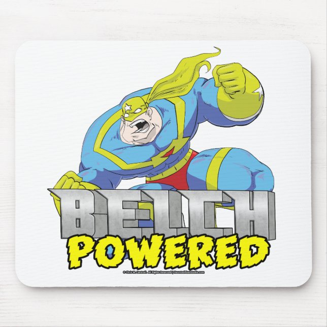 Atomic Belch Man - Belch Powered Mousepad (Frente)