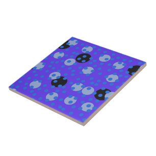 Atomic Blueberry - Retro Polka Dot Dream